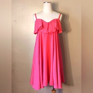 Ruffles Coral Dress !